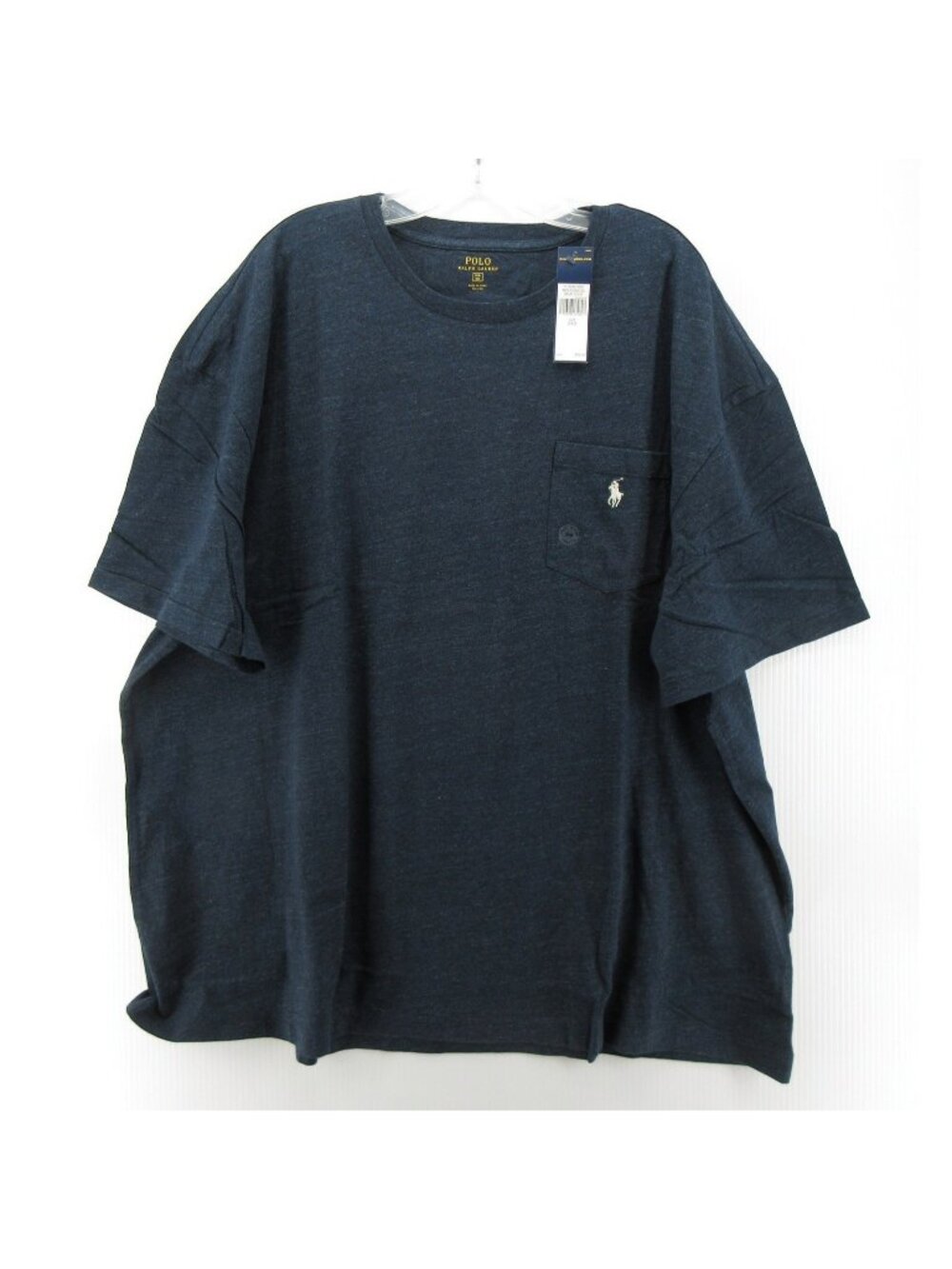 Polo Ralph Lauren Shirt 2XB Pullover Minimalist Pocket Pony Crewneck